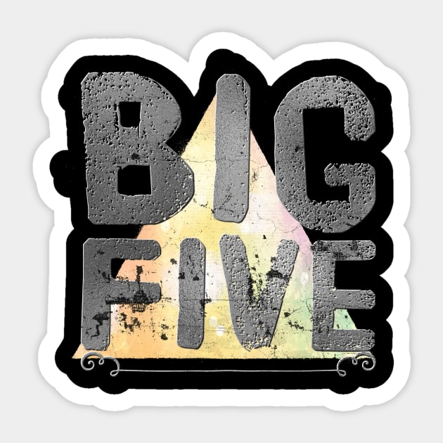 Big Five Sticker by bobbigmac